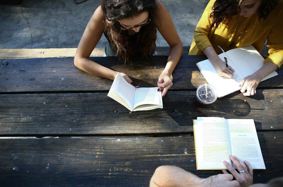 group discussion about book